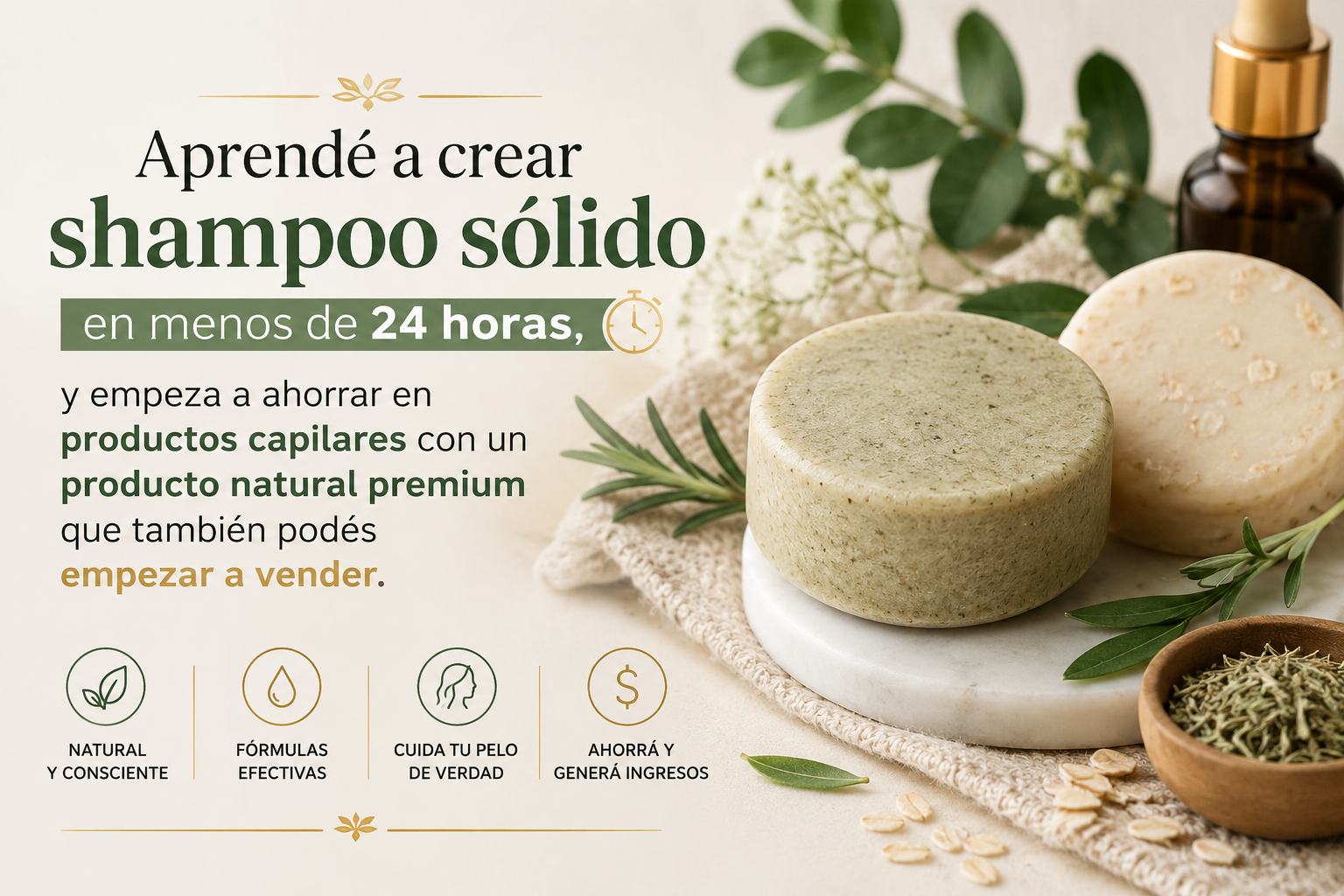 Curso Completo Método Shampoo Solido | + 6 BONOS + ACCESO INMEDIATO.
